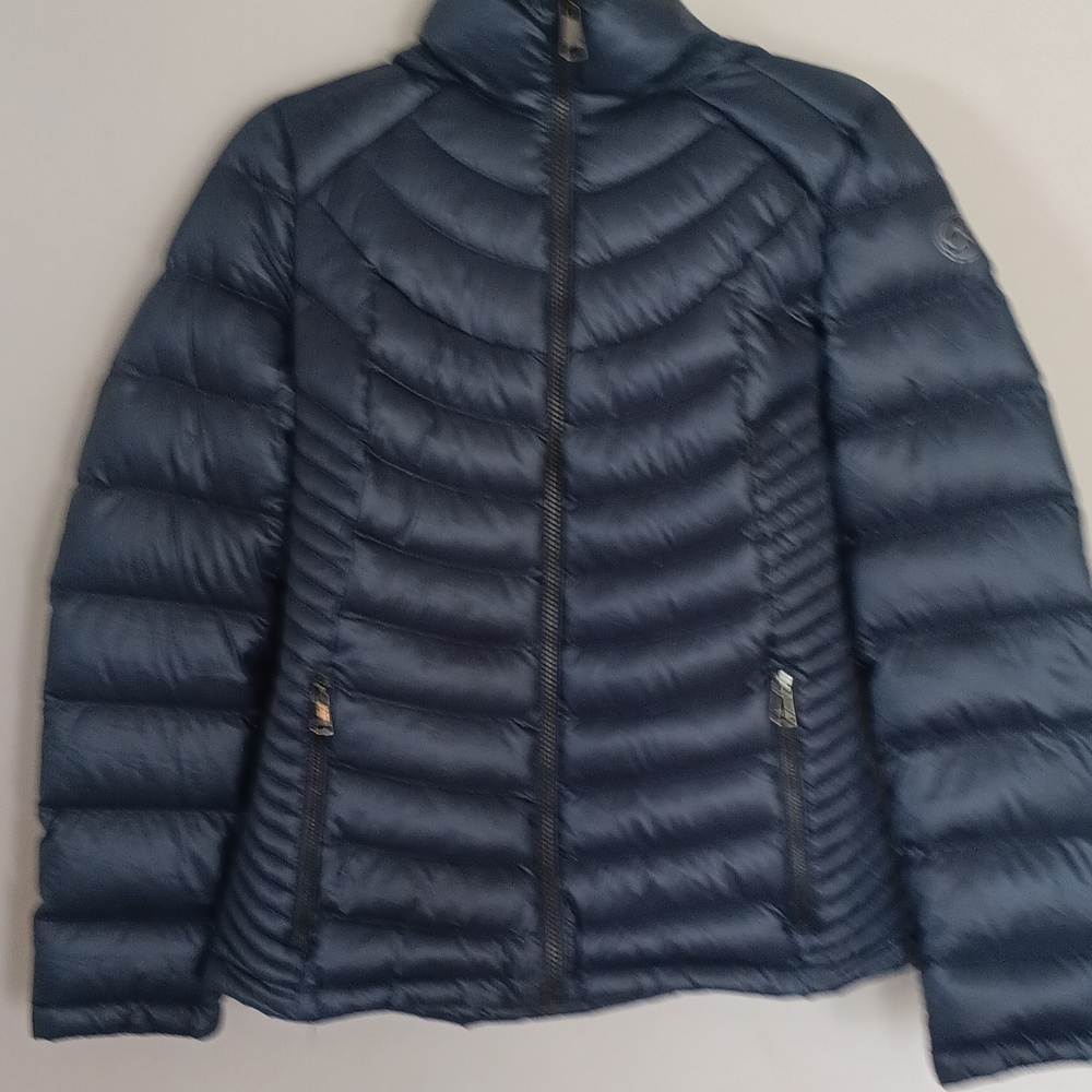 Calvin Klein Packable Lightweight Puffer Coat Size Medium Color Blue
